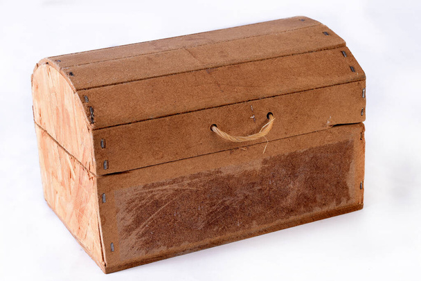 caixa de peito de pirata de madeira antiga - Foto, Imagem