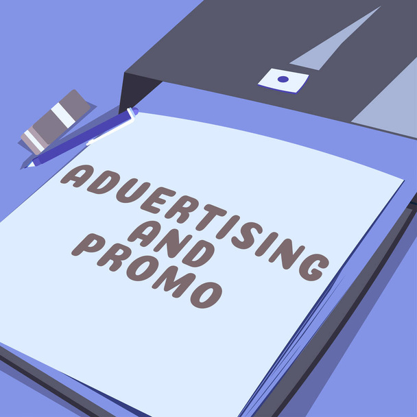 Εννοιολογική λεζάντα Διαφήμιση και Promo, Επιχειρηματική ιδέα Ενημέρωση των προοπτικών για ειδικές εκπτώσεις - Φωτογραφία, εικόνα