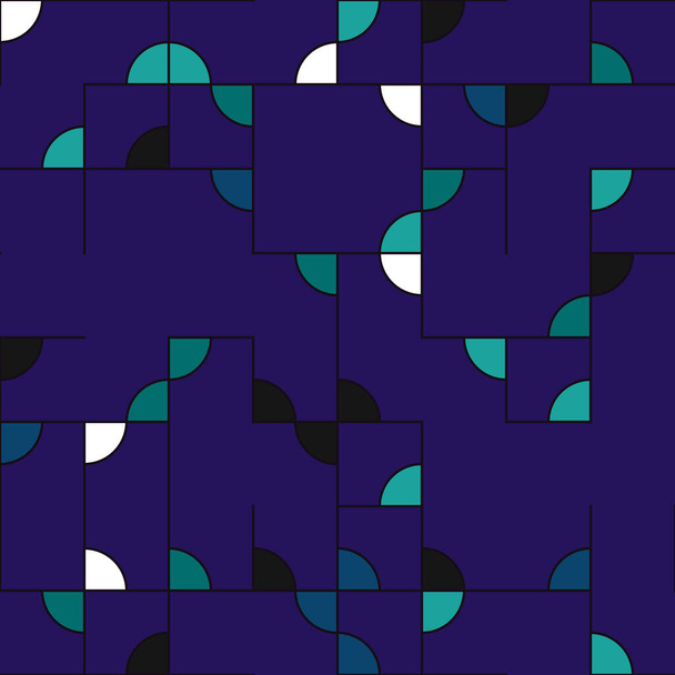 Dekoratif diyagram renkli geometrik şekiller arkaplan resimlemesi - Vektör, Görsel
