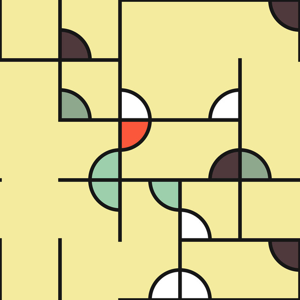 Diagrama decorativo figuras geométricas coloridas fondo ilustración - Vector, imagen