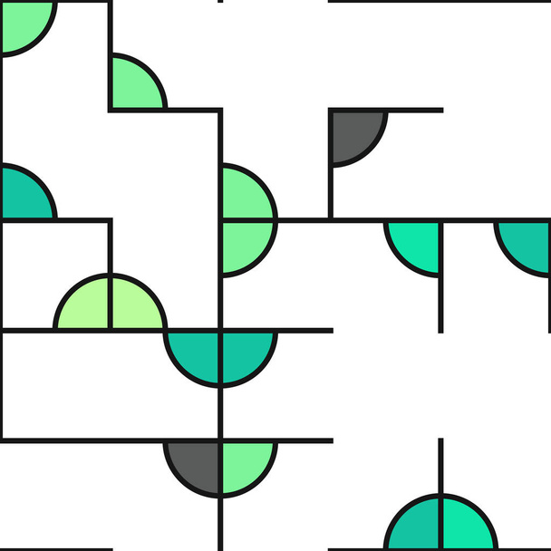 Diagrama decorativo figuras geométricas coloridas fondo ilustración - Vector, imagen