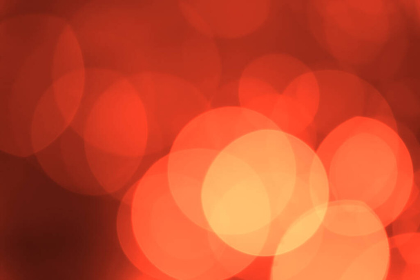 Red bokeh background, blurred background. - Photo, image