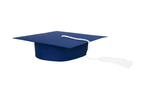 Graduation hat isolated on white background - Photo, Image