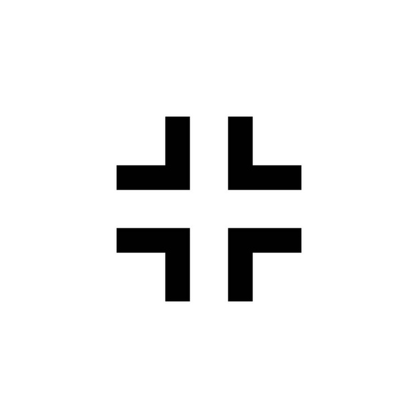 Vollbild-Icon. Erweitern Sie auf Vollbild-Zeichen und Symbol. Pfeil-Symbol - Vektor, Bild