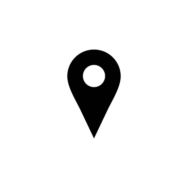 Icône de broche. Panneau de localisation et symbole. icône de destination. carte pin - Vecteur, image
