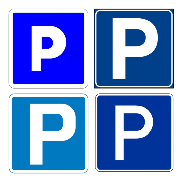 Set of parking signs - Photo, Image