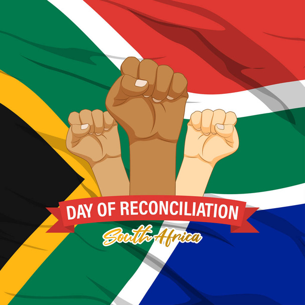 Bandera vectorial del Día de la Reconciliación de Sudáfrica - Vector, imagen