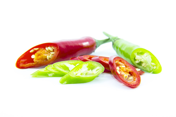Vihreää ja punaista chiliä
 - Valokuva, kuva