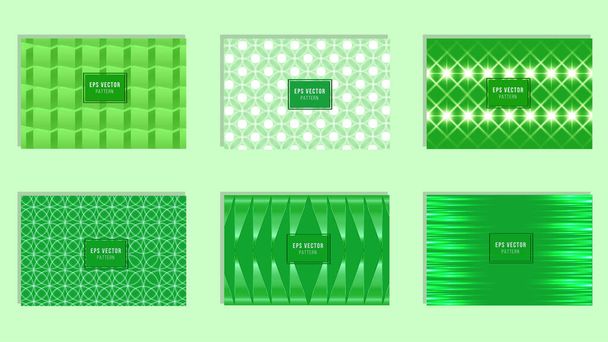 Green Design Presentation Template Seamless Pattern Background for Powerpoint, Brochure, Web, Company Profile, Brand, Banner - Vector, Image