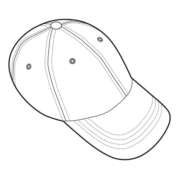 Бейсбольная кепка Модный скетч - Фото, изображение