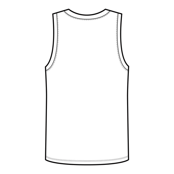 Kolsuz kolsuz tişört Kas tişörtü Yoga üst basketbol forması - Fotoğraf, Görsel