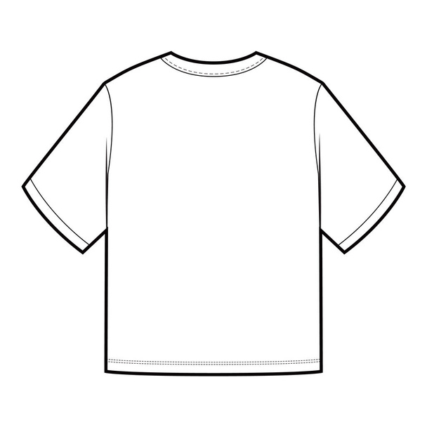 T-shirt manica corta Top moda piatto - Foto, immagini