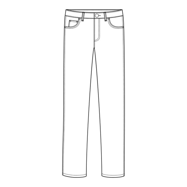 jeans pantalon icône. illustration vectorielle - Photo, image