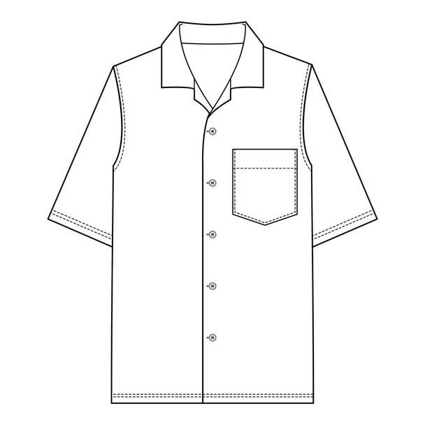 Футболка блузка Топ моды плоский скетч - Фото, изображение