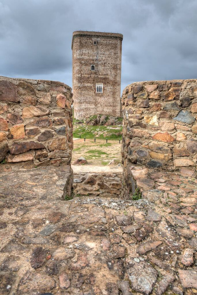 Pevnost Feria, Badajoz, Španělsko. Jeden z nejpozoruhodnějších hradů v Extremaduře - Fotografie, Obrázek