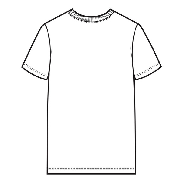  Camiseta de manga corta Top plano de moda - Foto, imagen