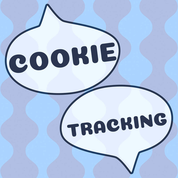 Testo che mostra l'ispirazione Cookie Tracking, Word Scritto su Dati memorizzati nell'utente s is computer by website being visited - Foto, immagini