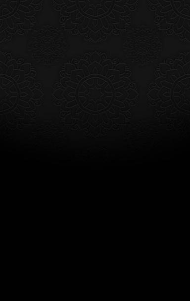 Schwarzer Hintergrund. Luxus-Hintergrund mit Muster für Vorlage oder Website Abstrakter Dunkler Hintergrund - Foto, Bild