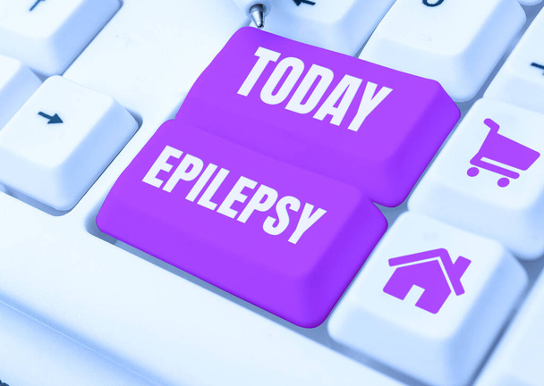 Texto conceptual Epilepsia, Internet Concepto Cuarto trastorno neurológico más común Convulsiones impredecibles - Foto, Imagen