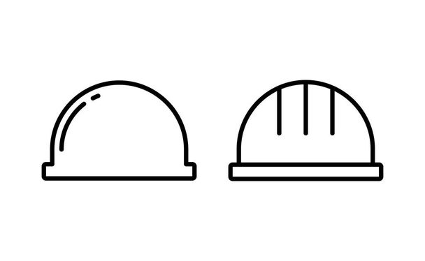 Vektor ikony helmy pro webovou a mobilní aplikaci. Motocyklová helma znamení a symbol. Stavební ikona helmy. Bezpečnostní přilba - Vektor, obrázek
