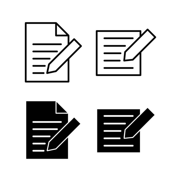 Note icon vector for web and mobile app. notepad sign and symbol - Vector, Image