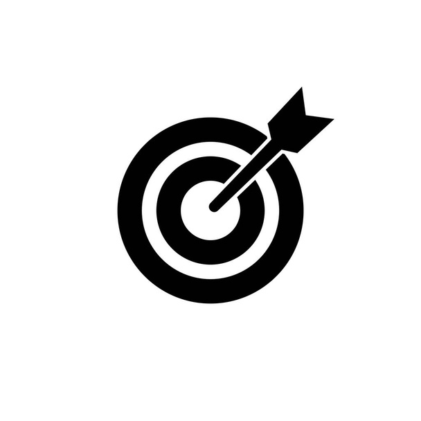 Célpont ikon. cél ikon vektor. cél marketing jel és szimbólum - Vektor, kép