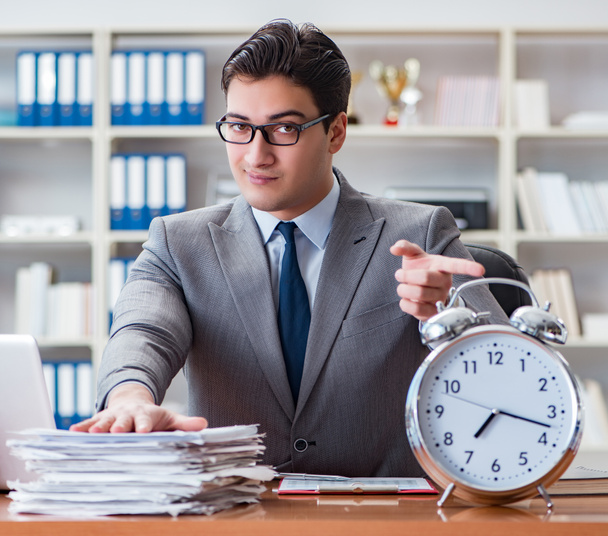The young businessman in time management concept - Photo, Image