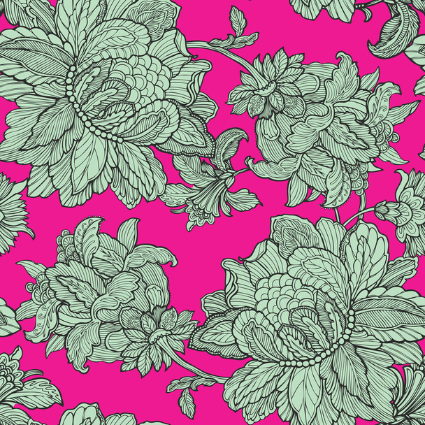 Seamless pattern with ornament - Vecteur, image