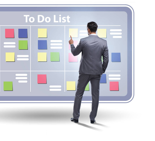 The concept of to do list with businessman - Fotó, kép