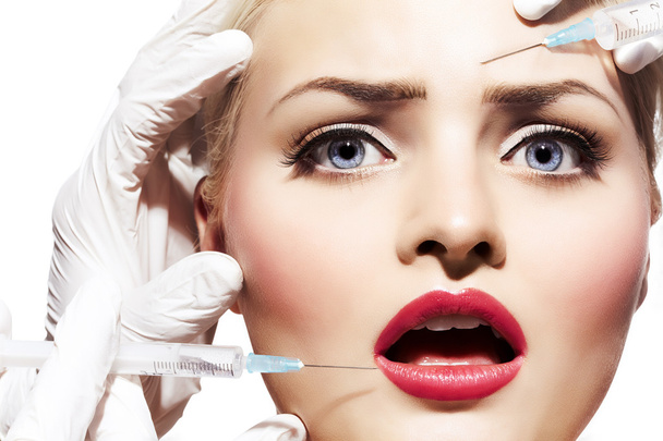 Woman Getting Injectables - Foto, imagen
