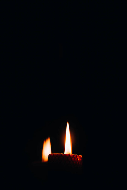 Ημέρα Μνήμης Χολοντόμορ. Ανάψτε ένα κερί. - Φωτογραφία, εικόνα