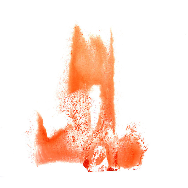 művészet a sárgarépa akvarell festék festék blob akvarell splash színező - Fotó, kép