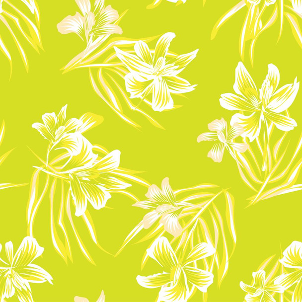 Oriental Floral seamless pattern background for fashion textiles, graphics, backgrounds and crafts - Vecteur, image