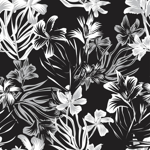 Oriental Kukka saumaton kuvio tausta muoti tekstiilit, grafiikka, taustat ja käsitöitä - Vektori, kuva