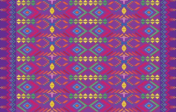 Tribal aztec print template for fabric and paper. Seamless pattern in boho chic style. Abstract background with ethnic ornament. Aztec pattern. Summer fashion. - Vector, afbeelding