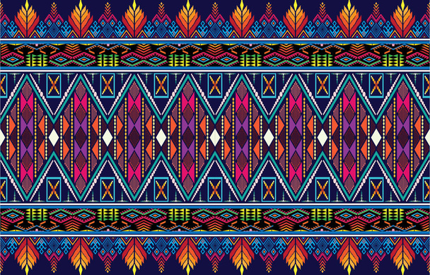 Modello senza cuciture a strisce tribali. Sfondo vettoriale geometrico azteco. Può essere utilizzato nella progettazione tessile, web design per la realizzazione di vestiti, accessori, carta decorativa, imballaggio, busta; zaini, ecc. - Vettoriali, immagini