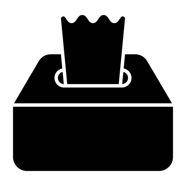 Un icono de diseño perfecto de la caja de tejido - Vector, imagen