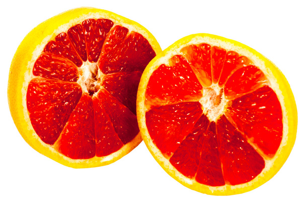 Красный грейпфрут с вырезкой
 - Фото, изображение