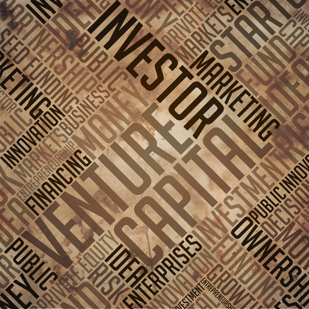 Venture Capital - Collage di parola marrone di Grunge. - Foto, immagini