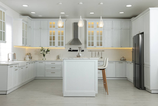 Luxury kitchen interior with new stylish furniture - Foto, Bild