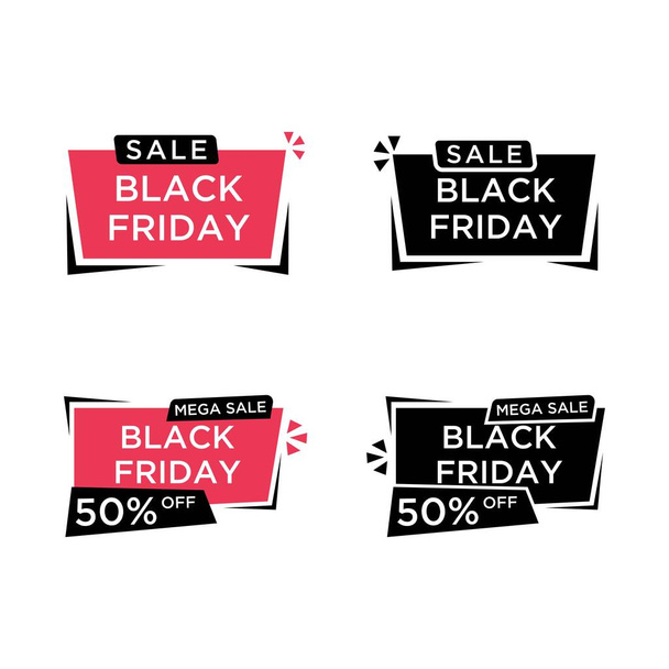 Black friday deals coupons vector design templates - Vektor, kép