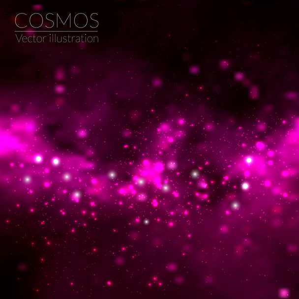 Kosmos-Illustration mit Sternen - Vektor, Bild