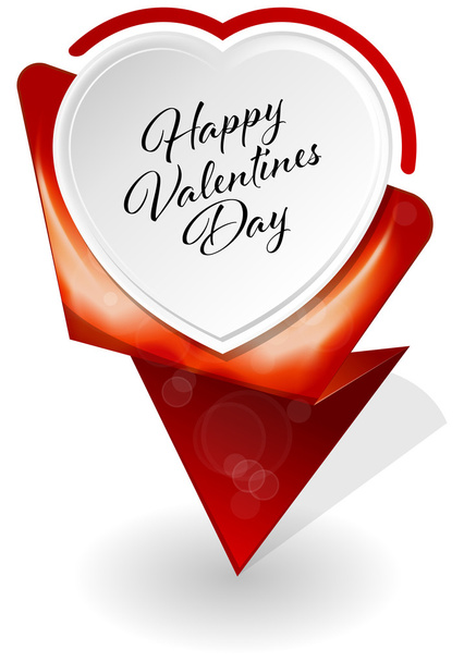 Valentines Day infographic banner - Vector, imagen