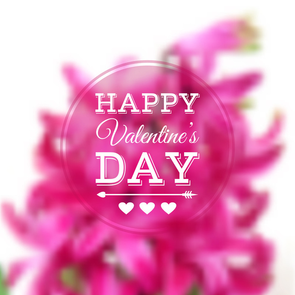 Vector greeting card for Valentines Day - Vector, imagen