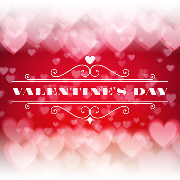 St. Valentine's Day abstract vector background with  - Вектор, зображення