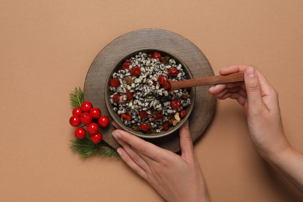 Concept of tasty Orthodox Christmas food, Kutya - Photo, Image