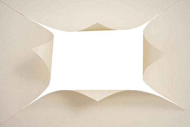 a cut card that leaves space in trasparence - Fotó, kép