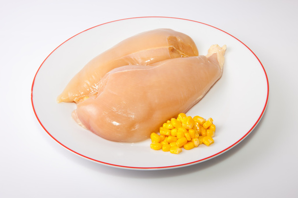 Желтоватая куриная грудка
 - Фото, изображение