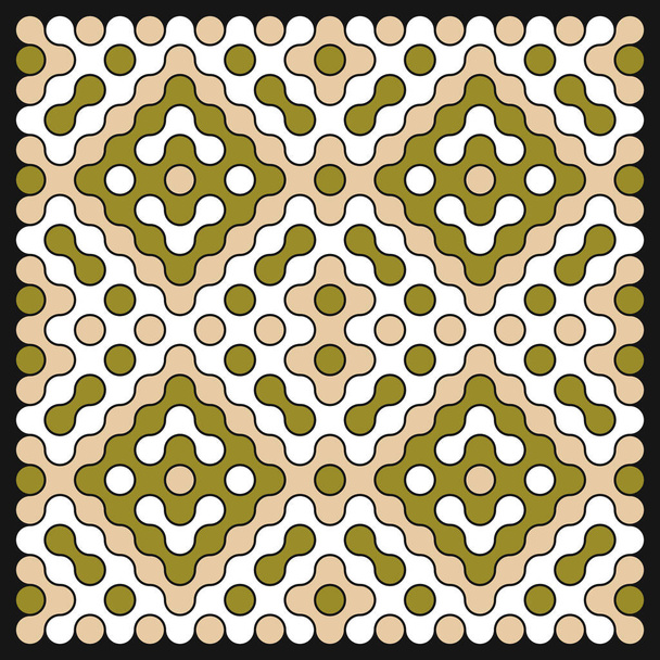 Multicolor truchet tiling connections illustration - Vector, Image