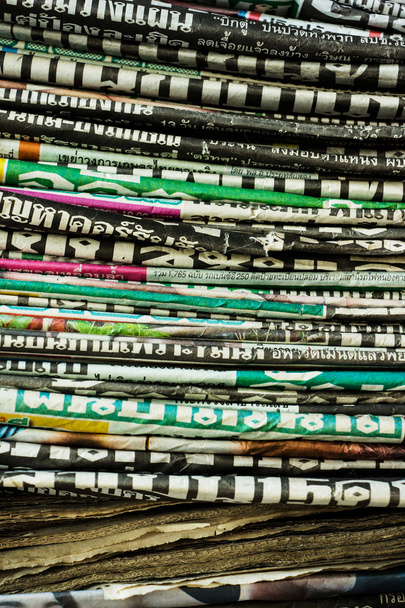 Stack of newspapers - Фото, изображение
